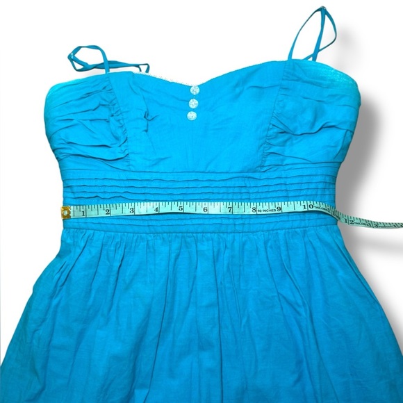 Speechless 100% Cotton Turquoise‎ Sweetheart Short Dress Juniors Sz 3 EUC - Picture 6 of 9
